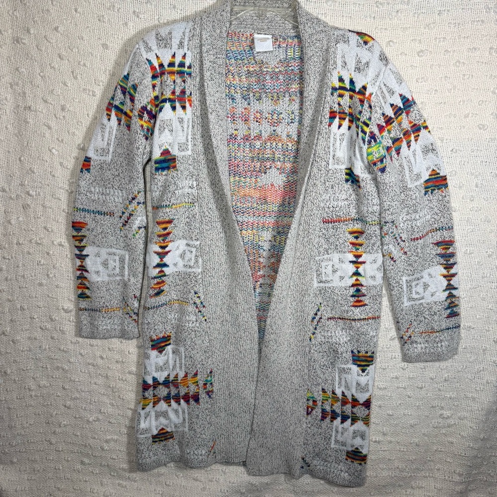 Northern Angel Small‎ Aztec Southwestern Open Front Cardigan Sweater Duster Boho